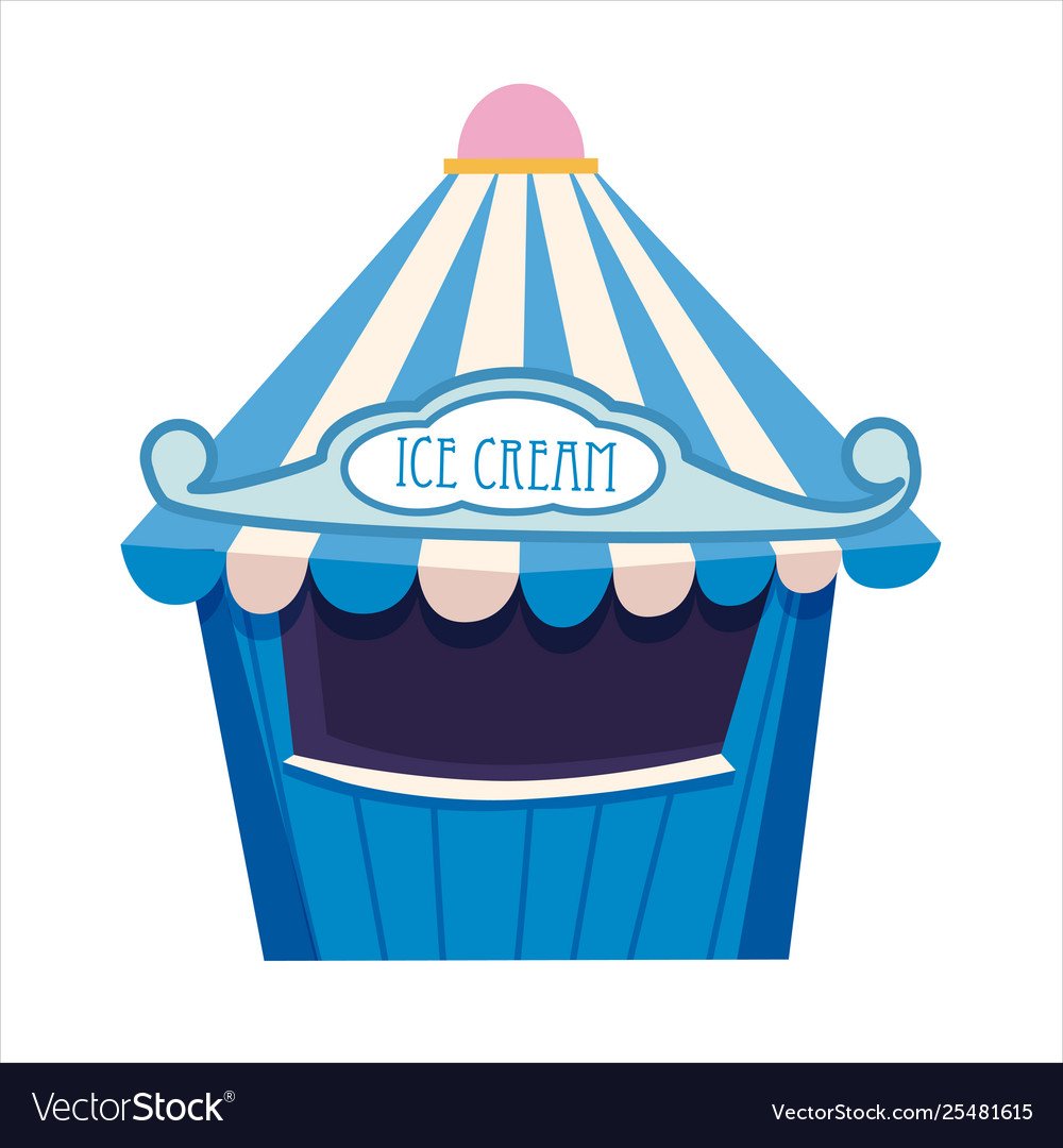 Нарисовать ларёк мороженого