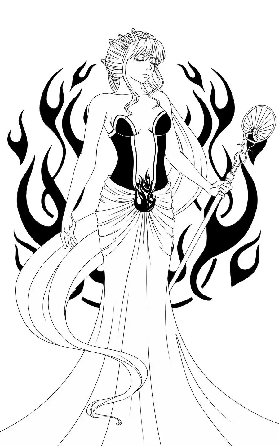 Зевс Бог древней Греции рисунок