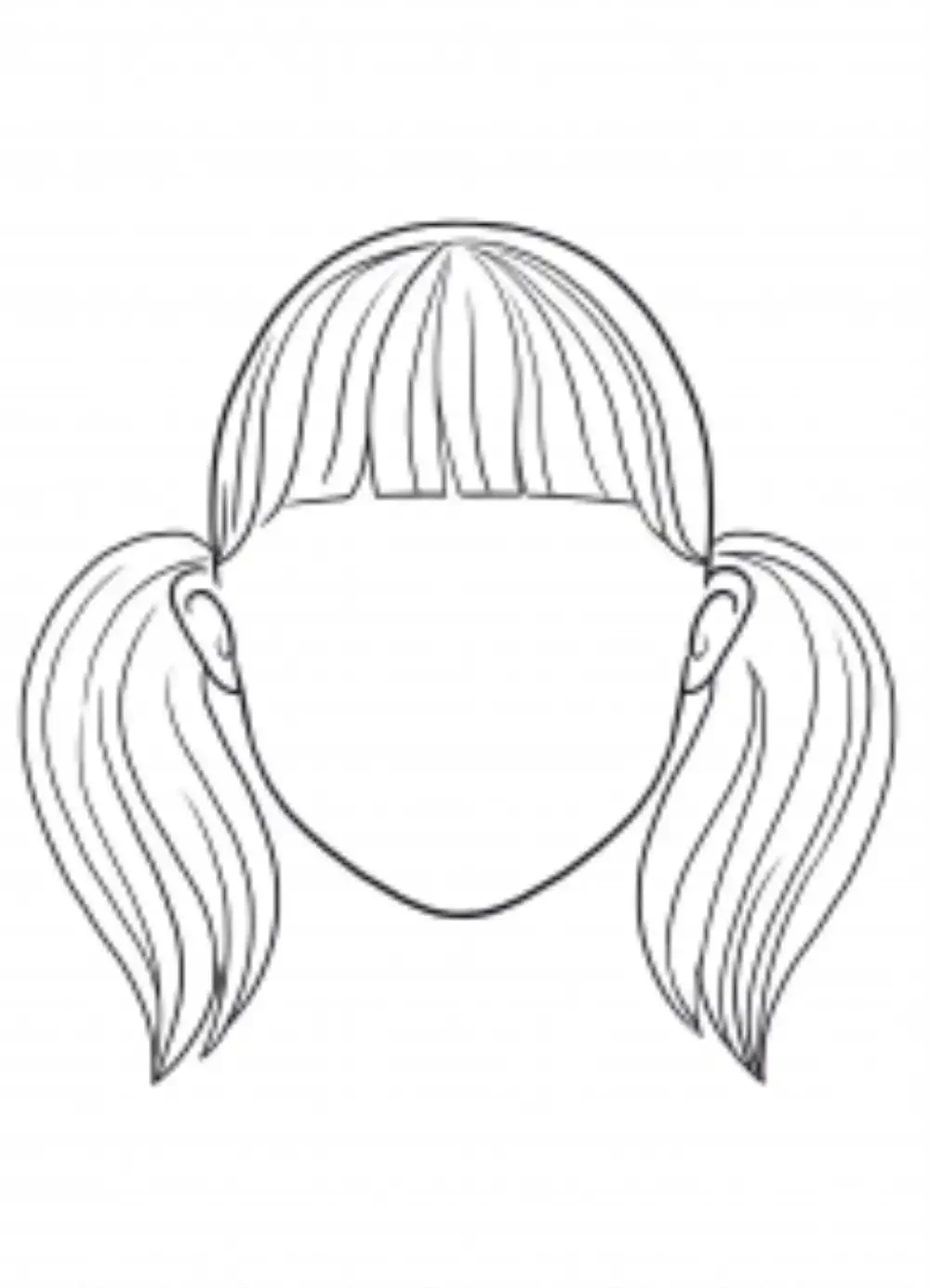 Дорисуй части лица для детей