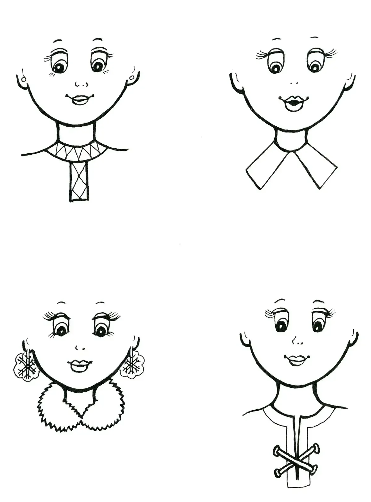 Дорисовать волосы для детей