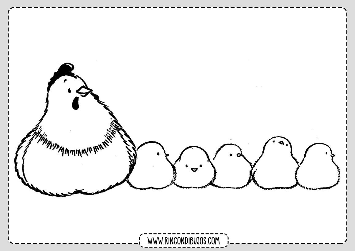 Раскраски для девочек цыпленок