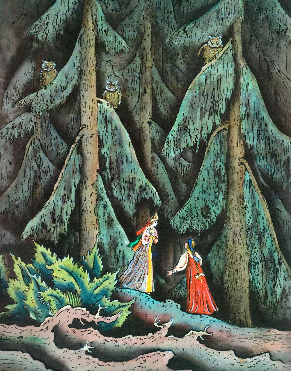 Конашевич сказка о рыбаке