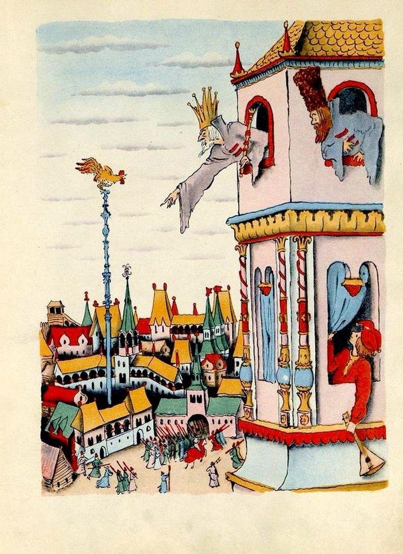 Владимир Конашевич сказка о мертвой царевне и