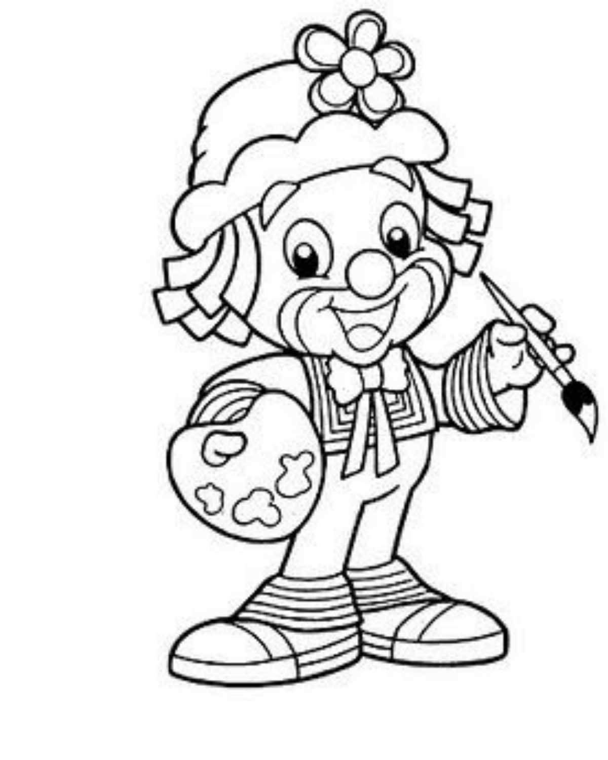 Петрушка раскраска