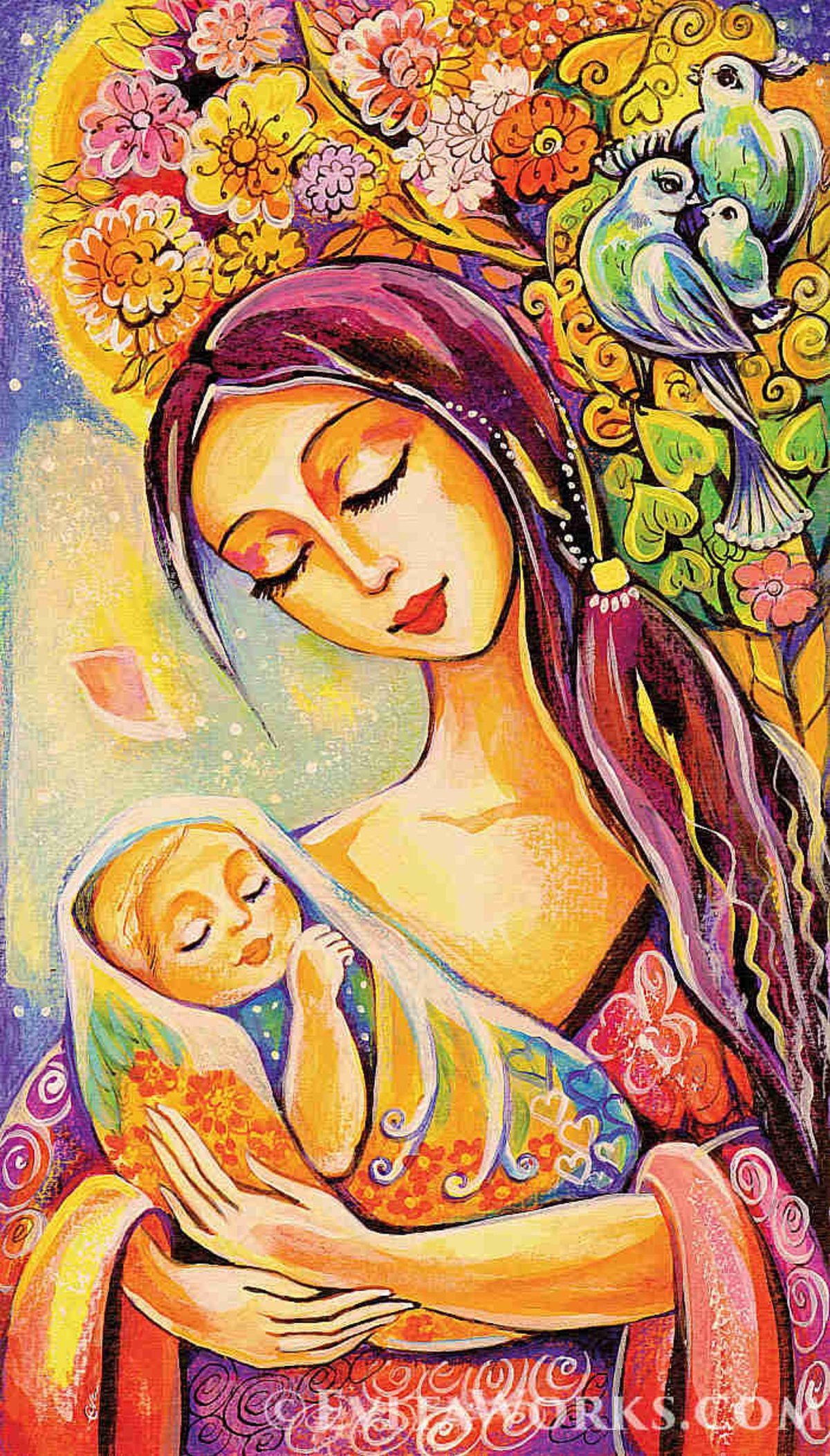 Иллюстрации материнство