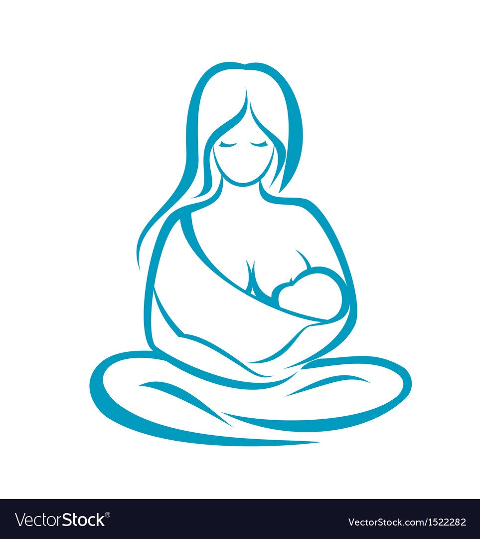 Кормящая мать силуэт