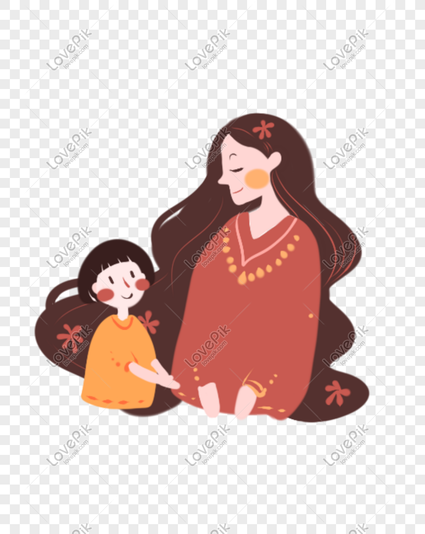 Мама и две дочери вектор