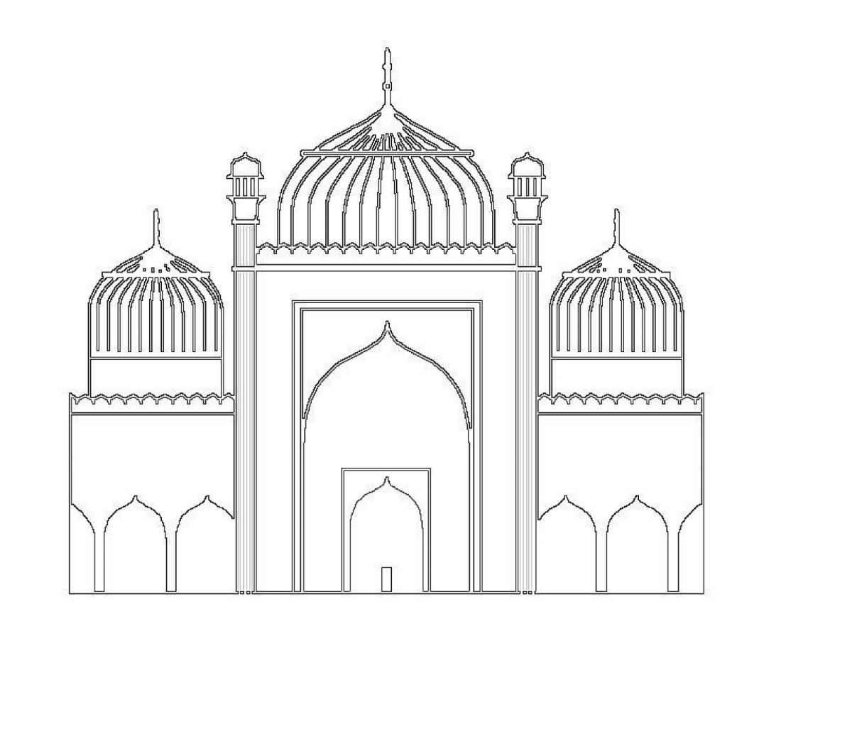 Самарканд Регистан площадь раскраска