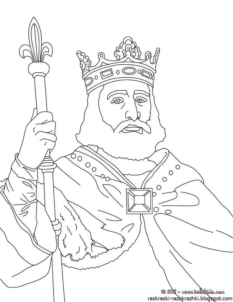 Раскраска князь Владимир красно солнышко