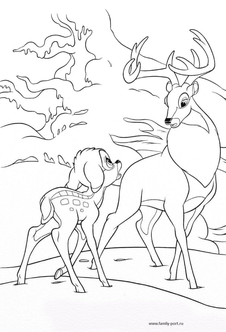 Трафарет оленя для квиллинга