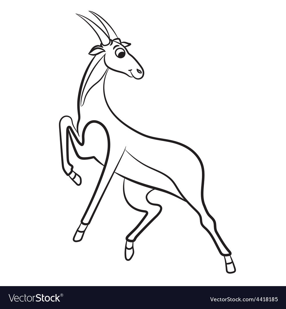 Золотая антилопа рисунок