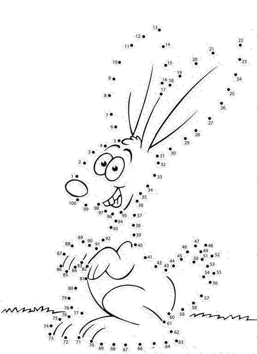 Цифры по обводке с рисунками