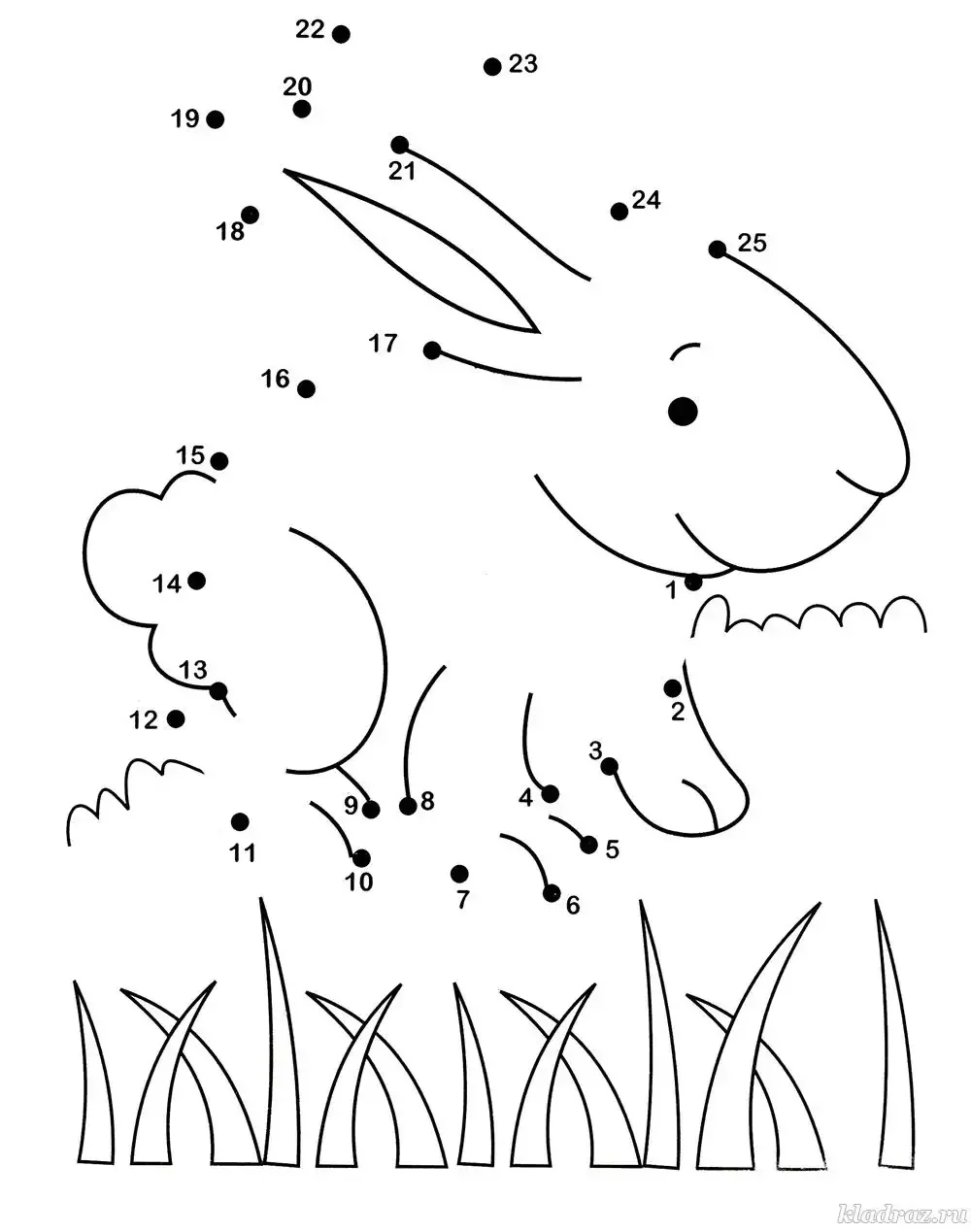 Соединить по точкам для детей 6 лет