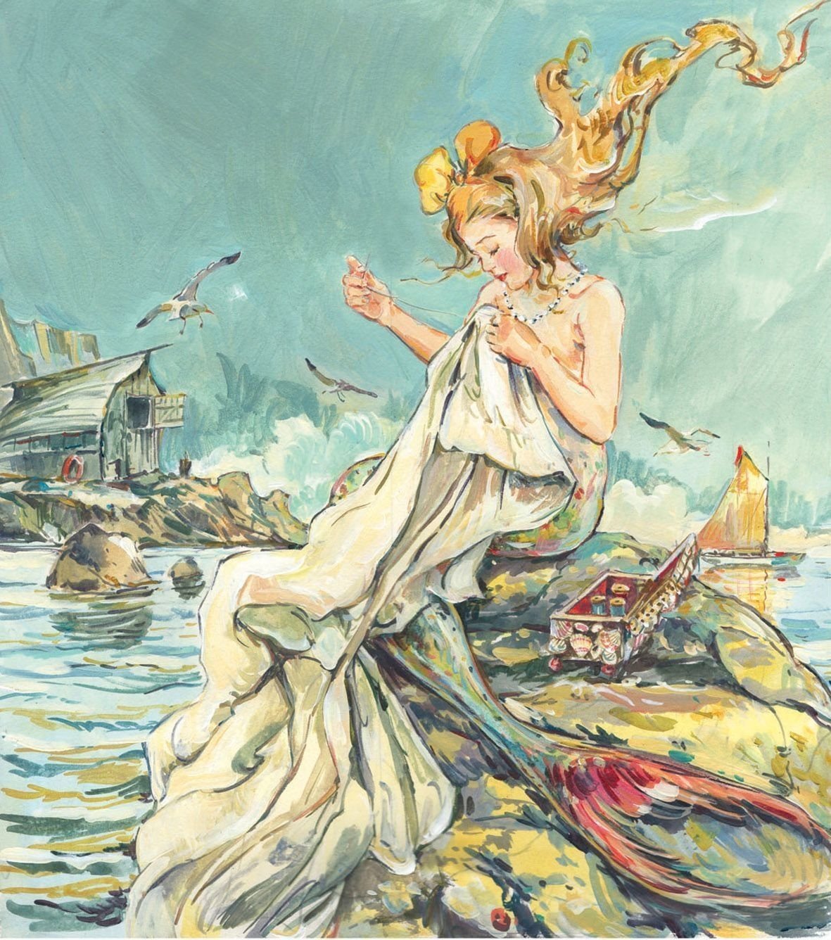 Живопись Русалочка Андерсена