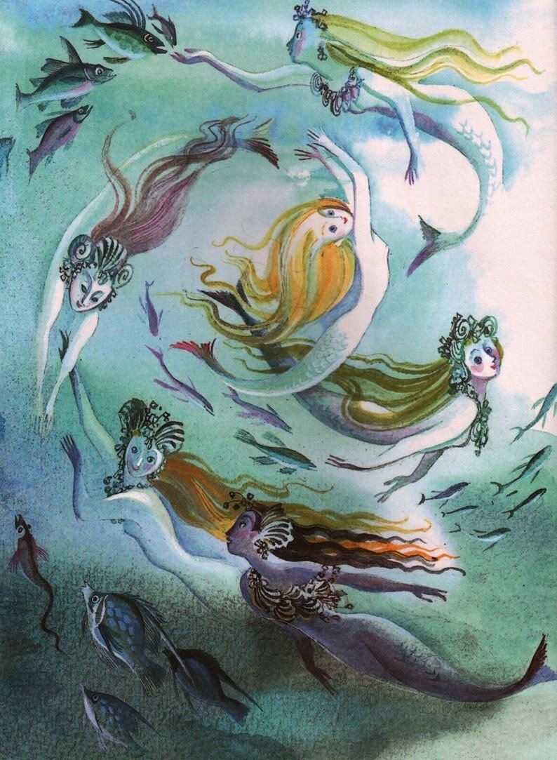 Ника Гольц иллюстрации Русалочка