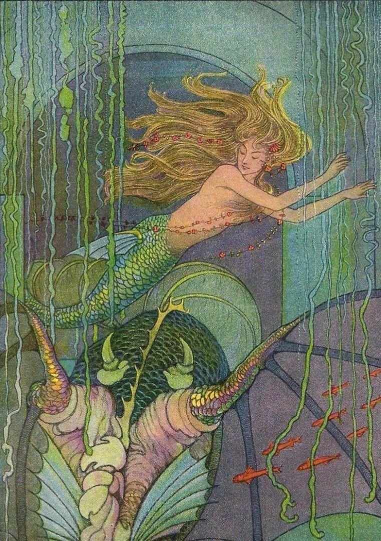 Билибин Русалочка иллюстрации