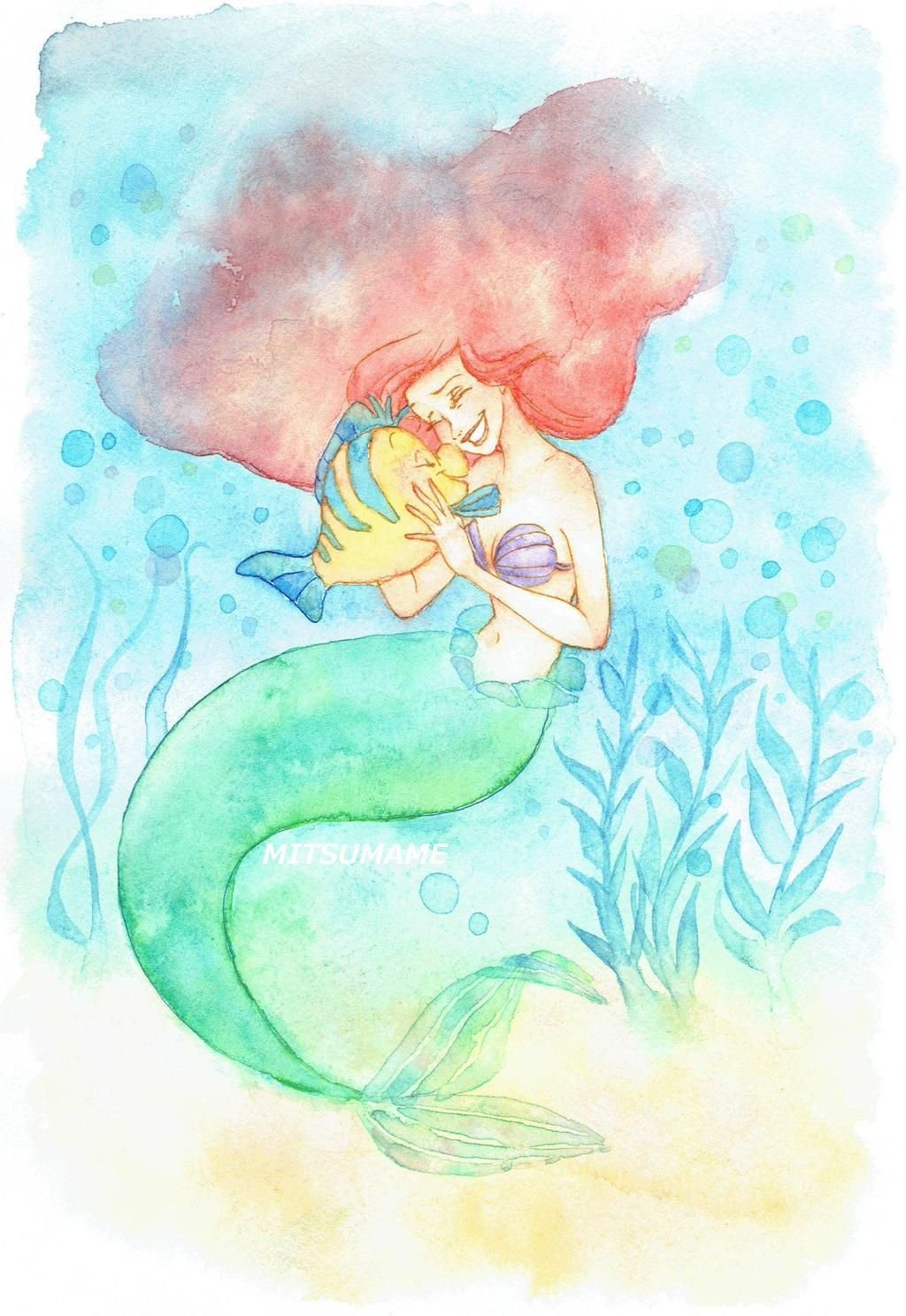 Русалочка рисунок