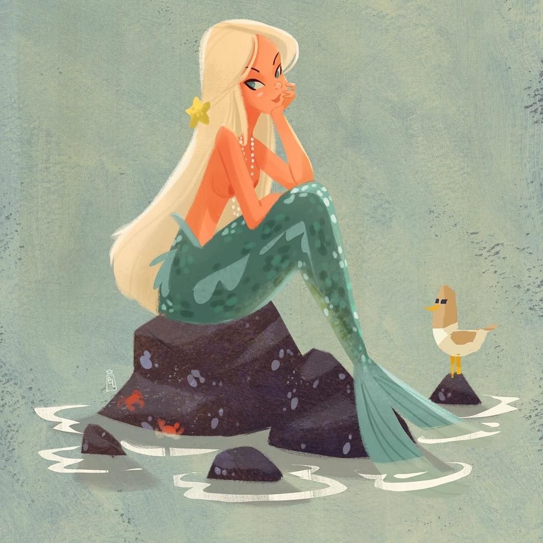 Нечитайло художник иллюстратор Русалочка