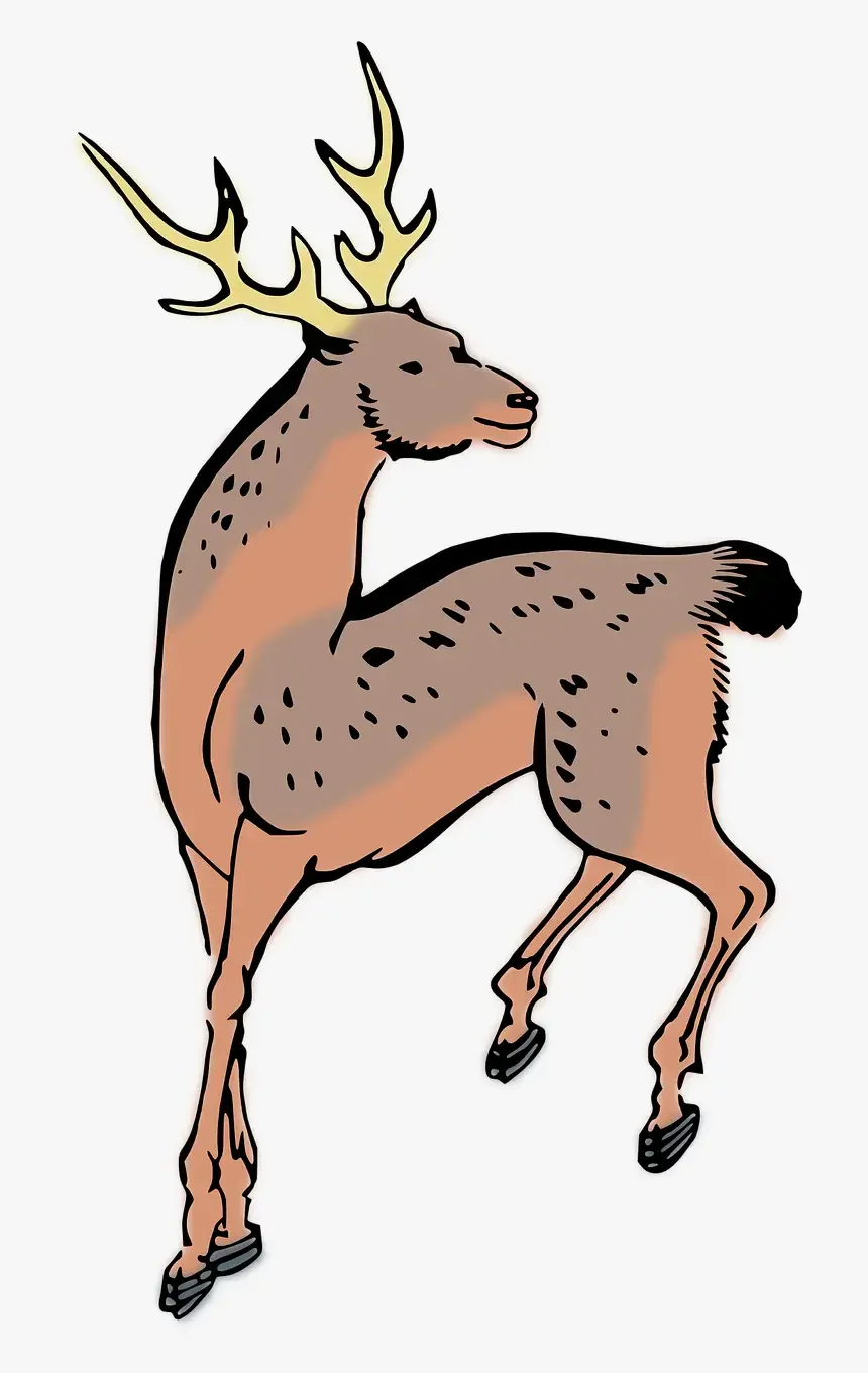 Олень глядит назад