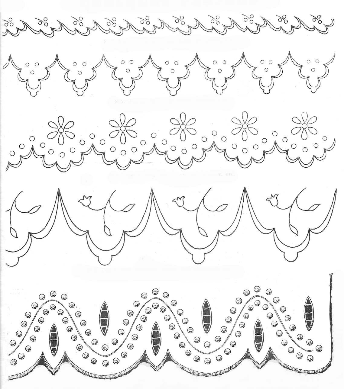 Несложный узор для кружев