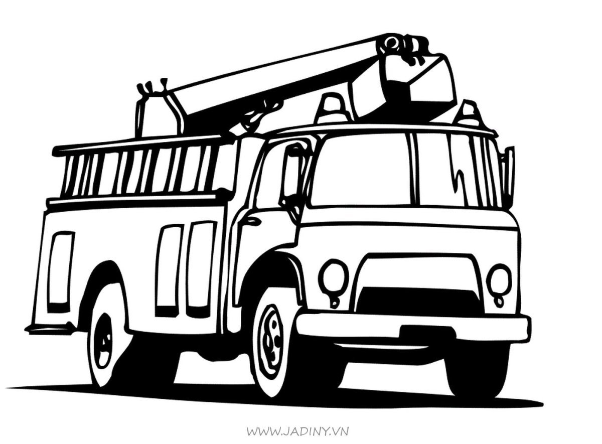 Раскраски пожарная машина ЗИЛ 131