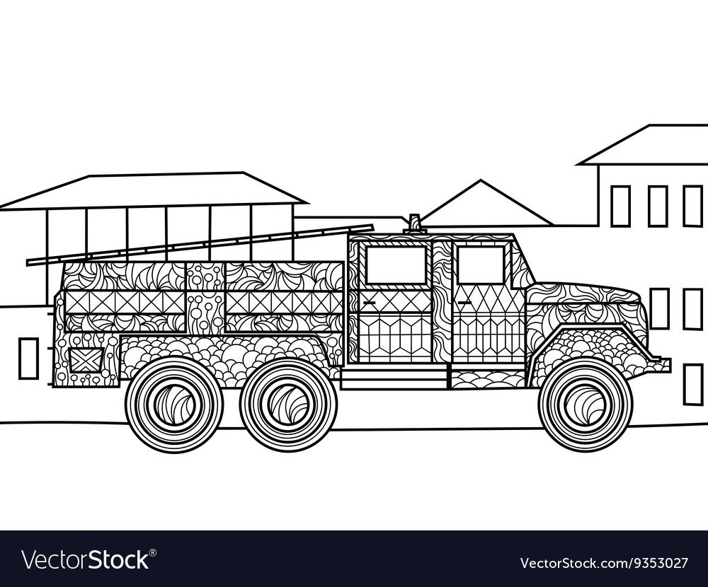 КАМАЗ 5490 раскраска