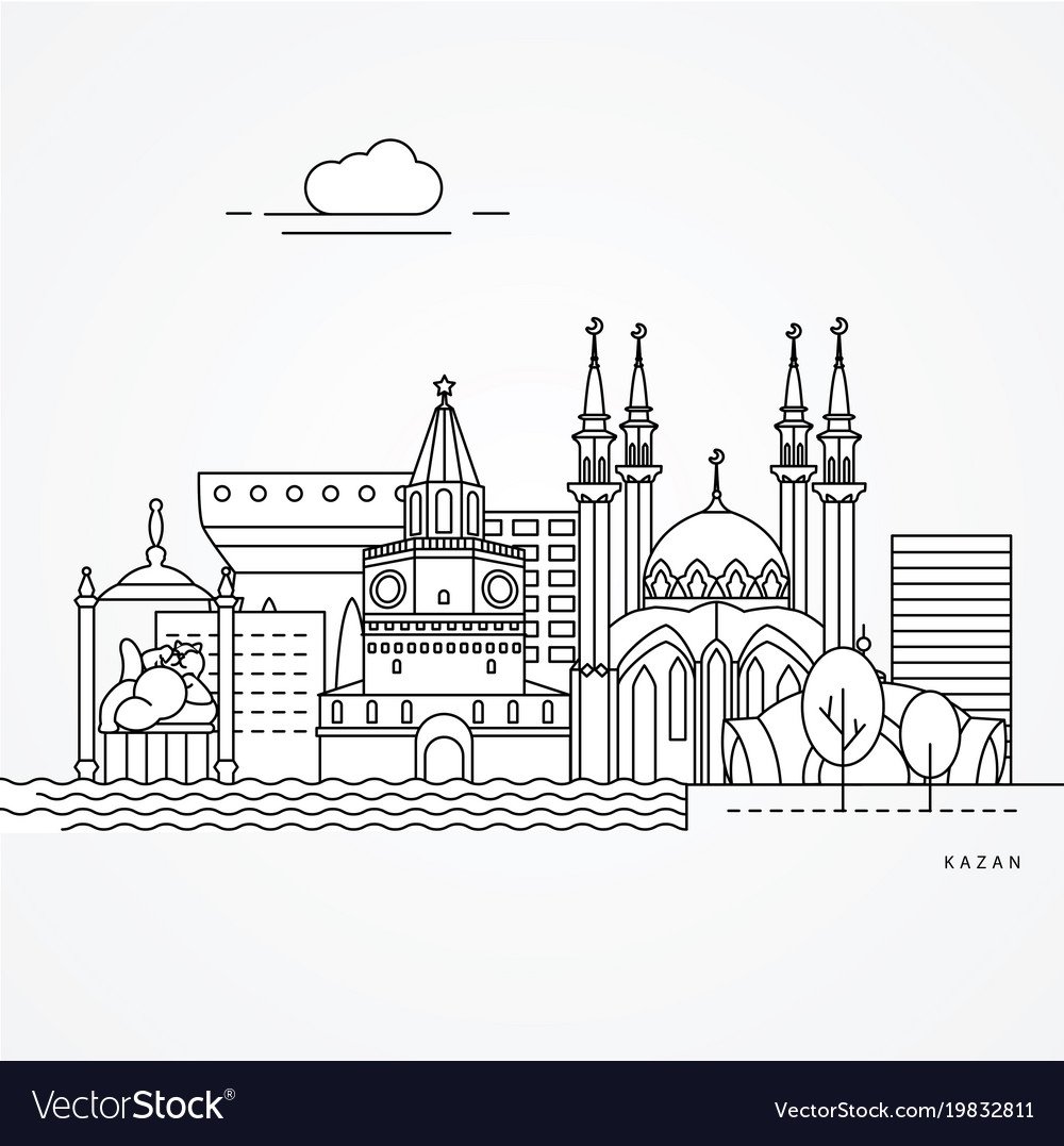 Казань Кремль вектор