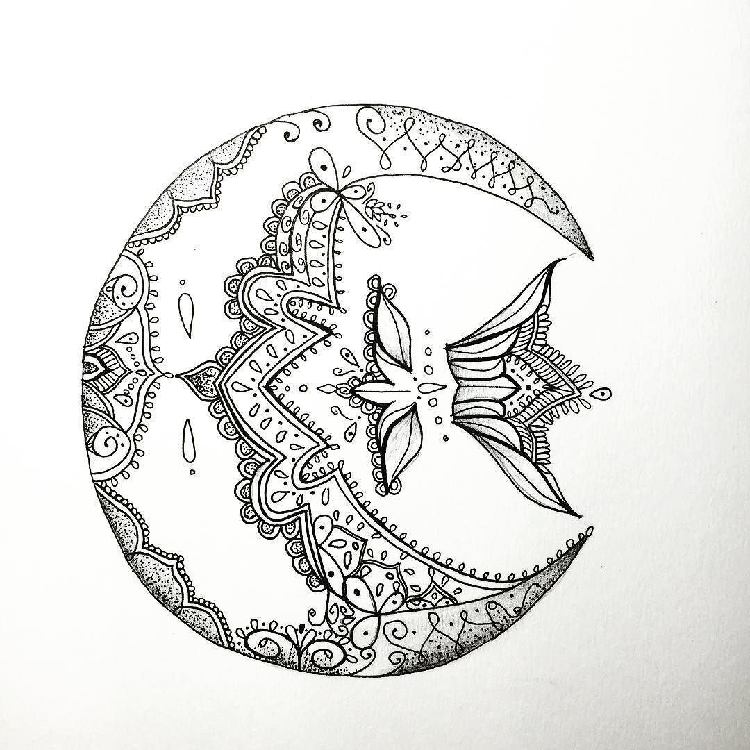 Мандала полумесяц