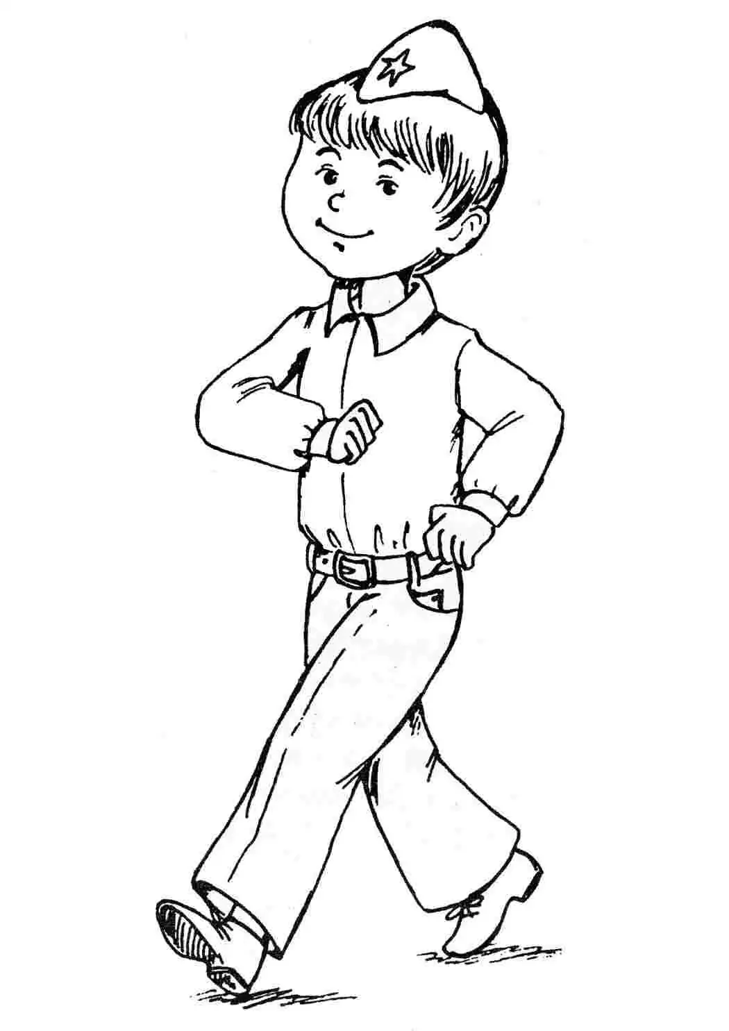 Путешественник раскраска