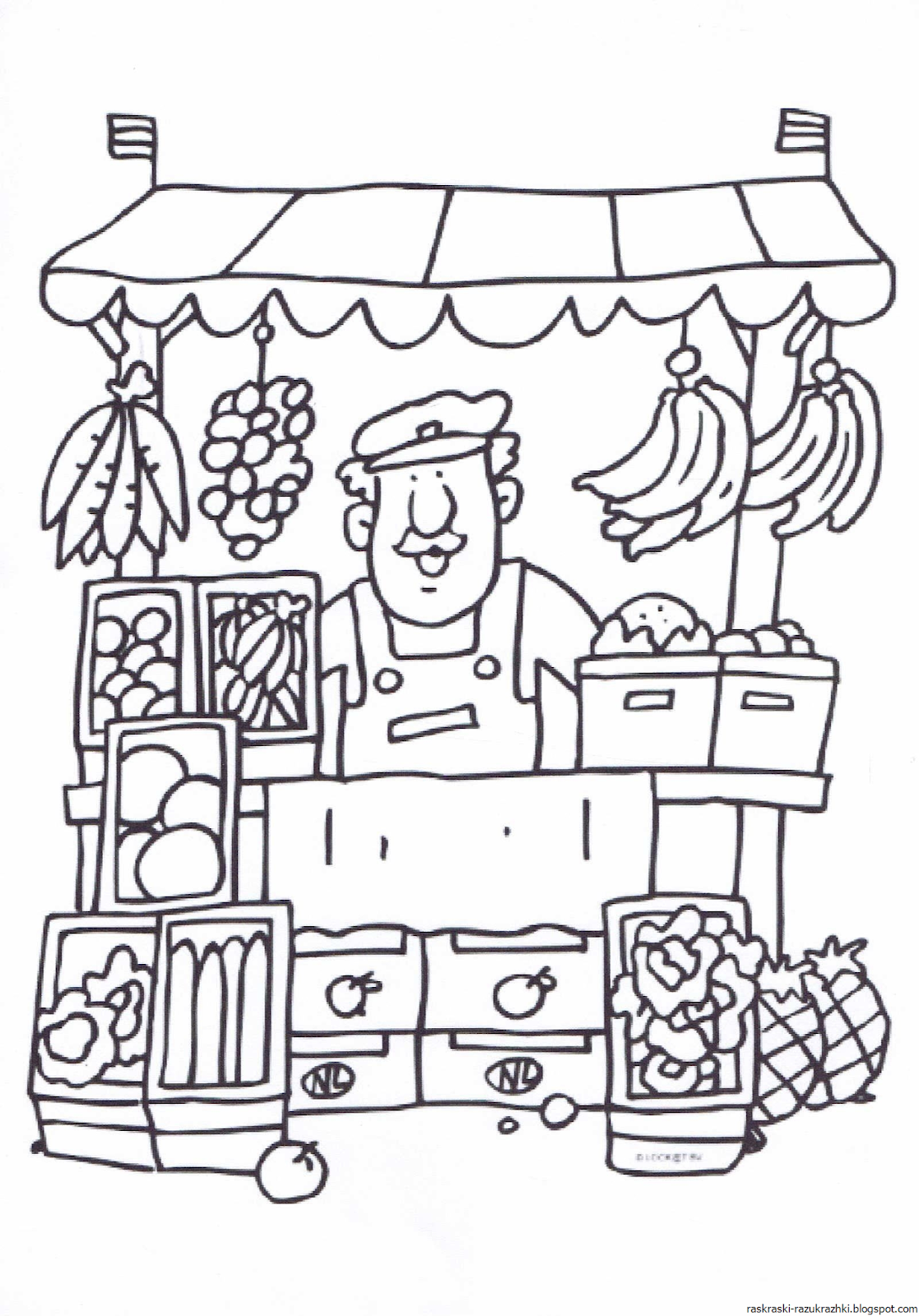 Профессии раскраски для детей