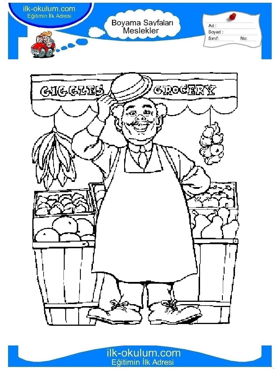 Раскраска. Профессии