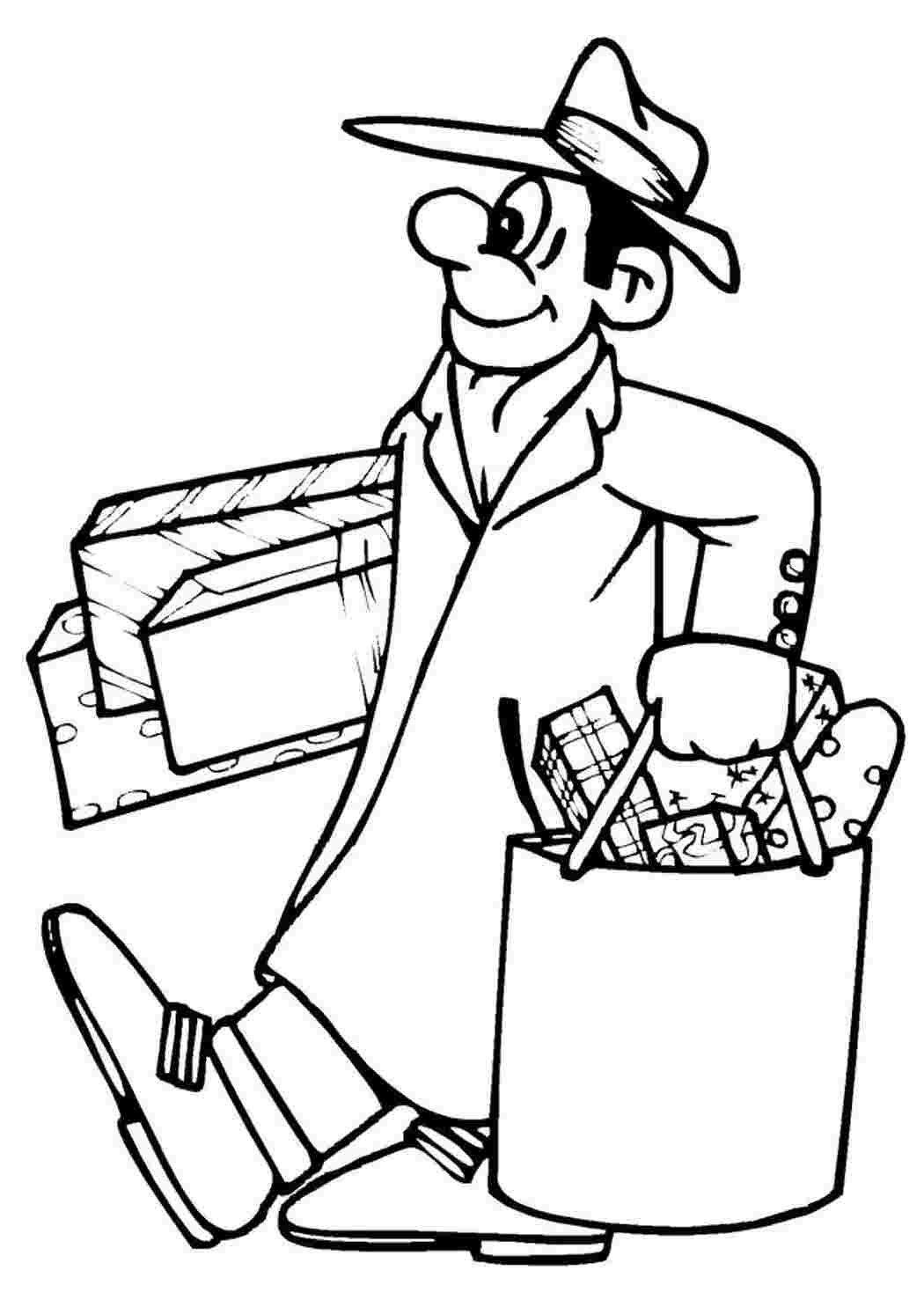 Раскраска магазин одежды