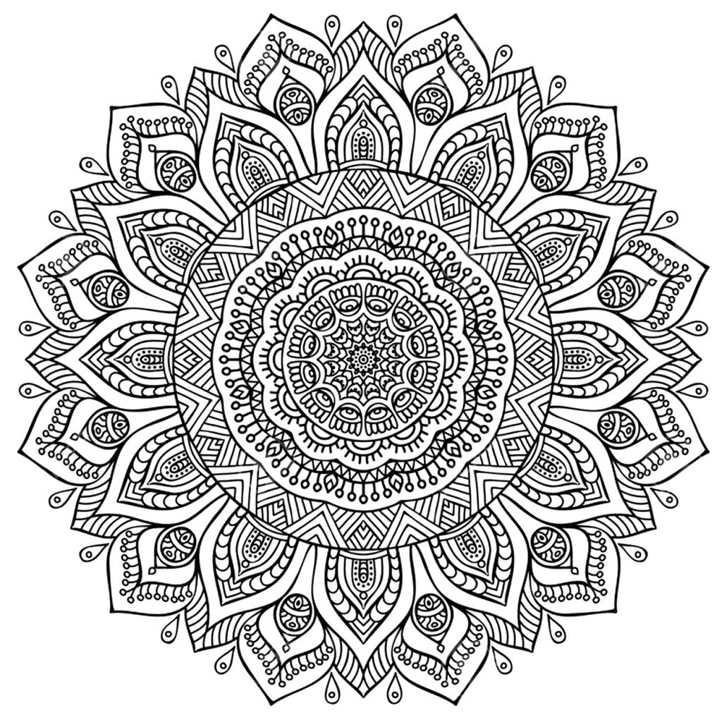 Раскраска антистресс "Мандала"