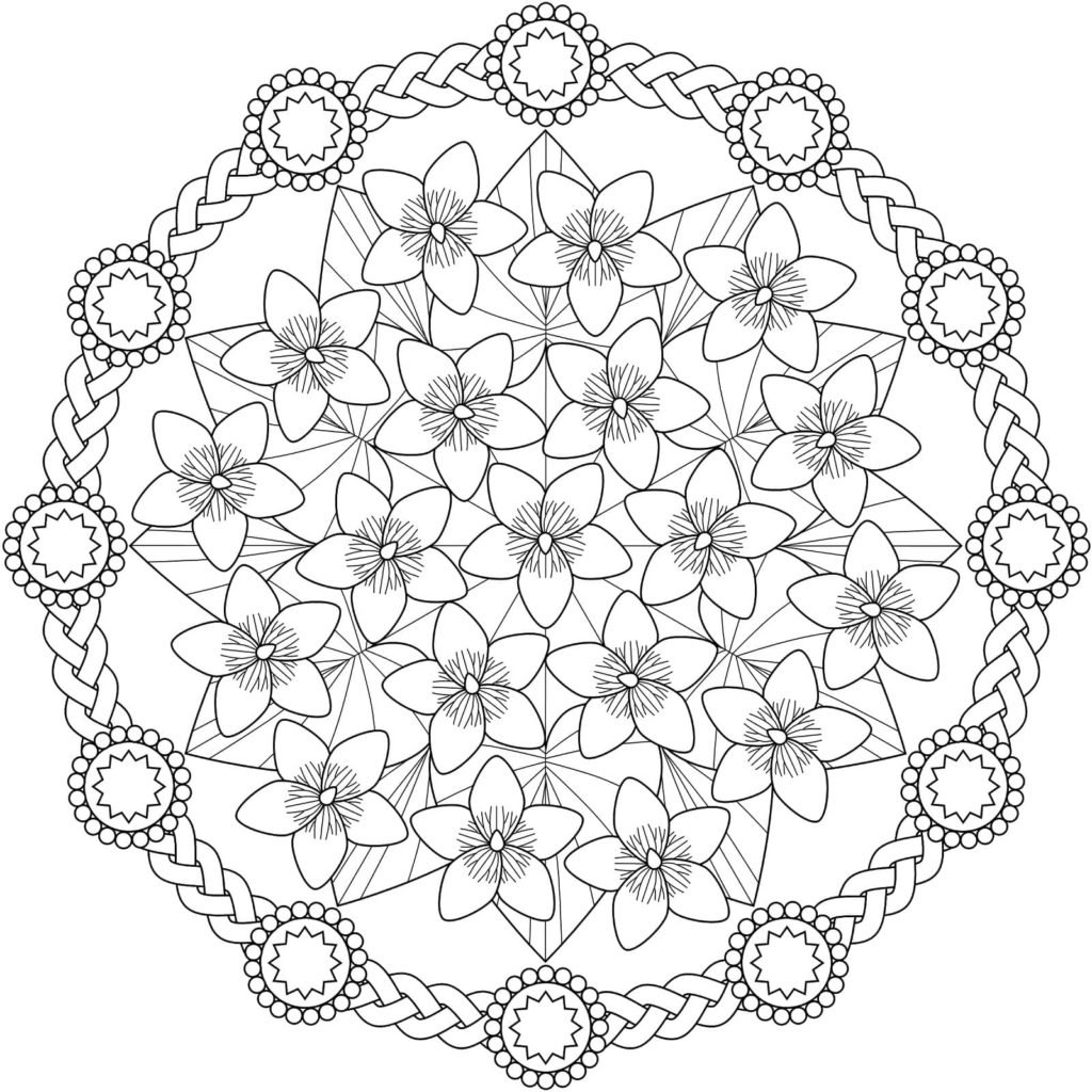 Мандала Цветочная Поляна