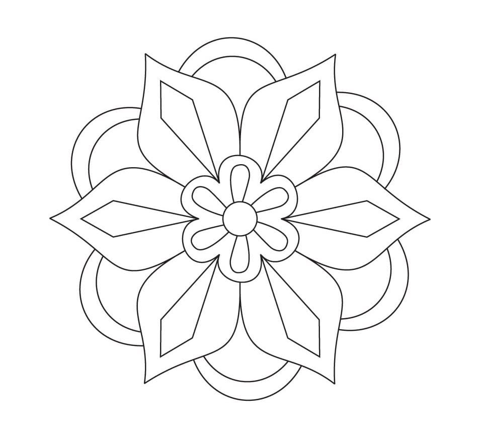 Орнамент в квадрате для детей