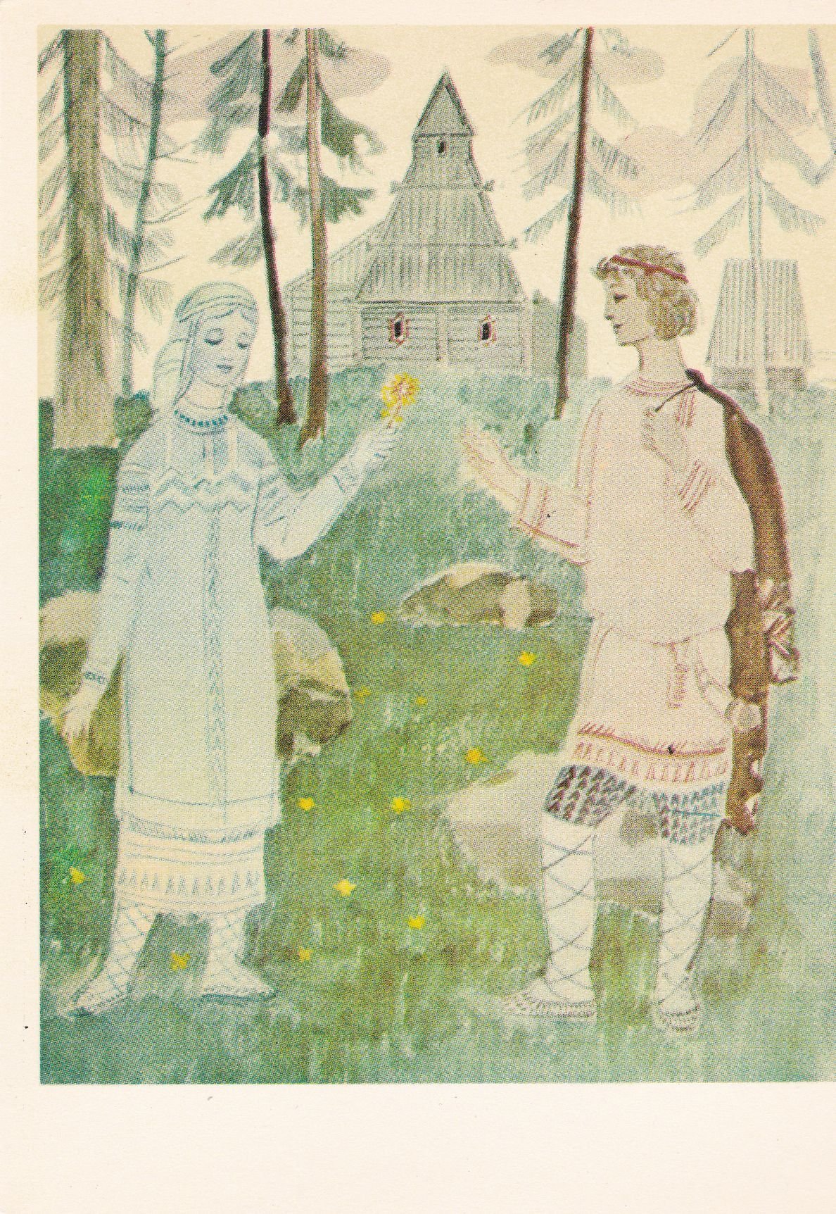 Снегурочка Мизгирь Лель иллюстрации