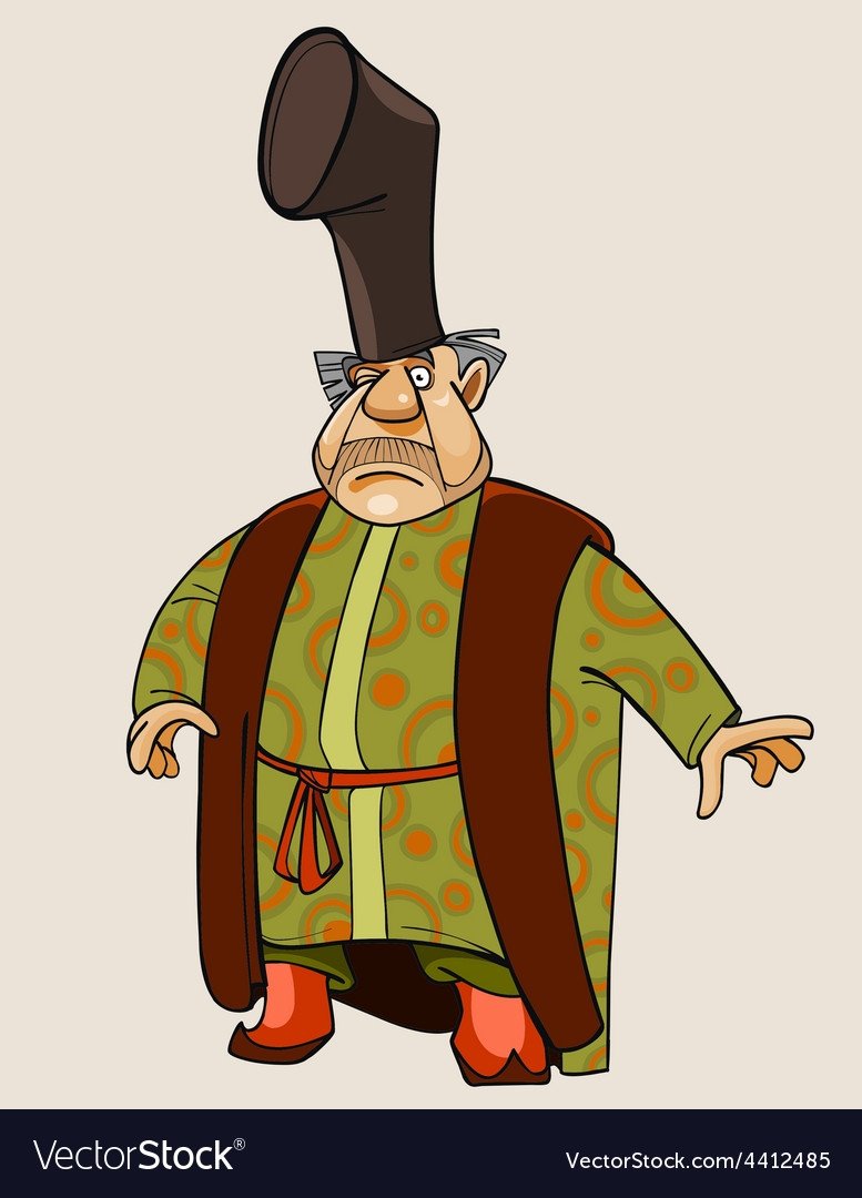 Купец на прозрачном фоне