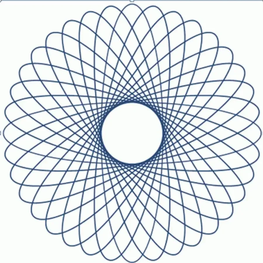 Спирограф шаблон для печати