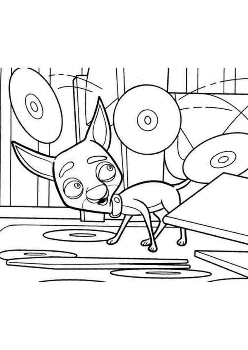 Фиксики кусачка раскраска