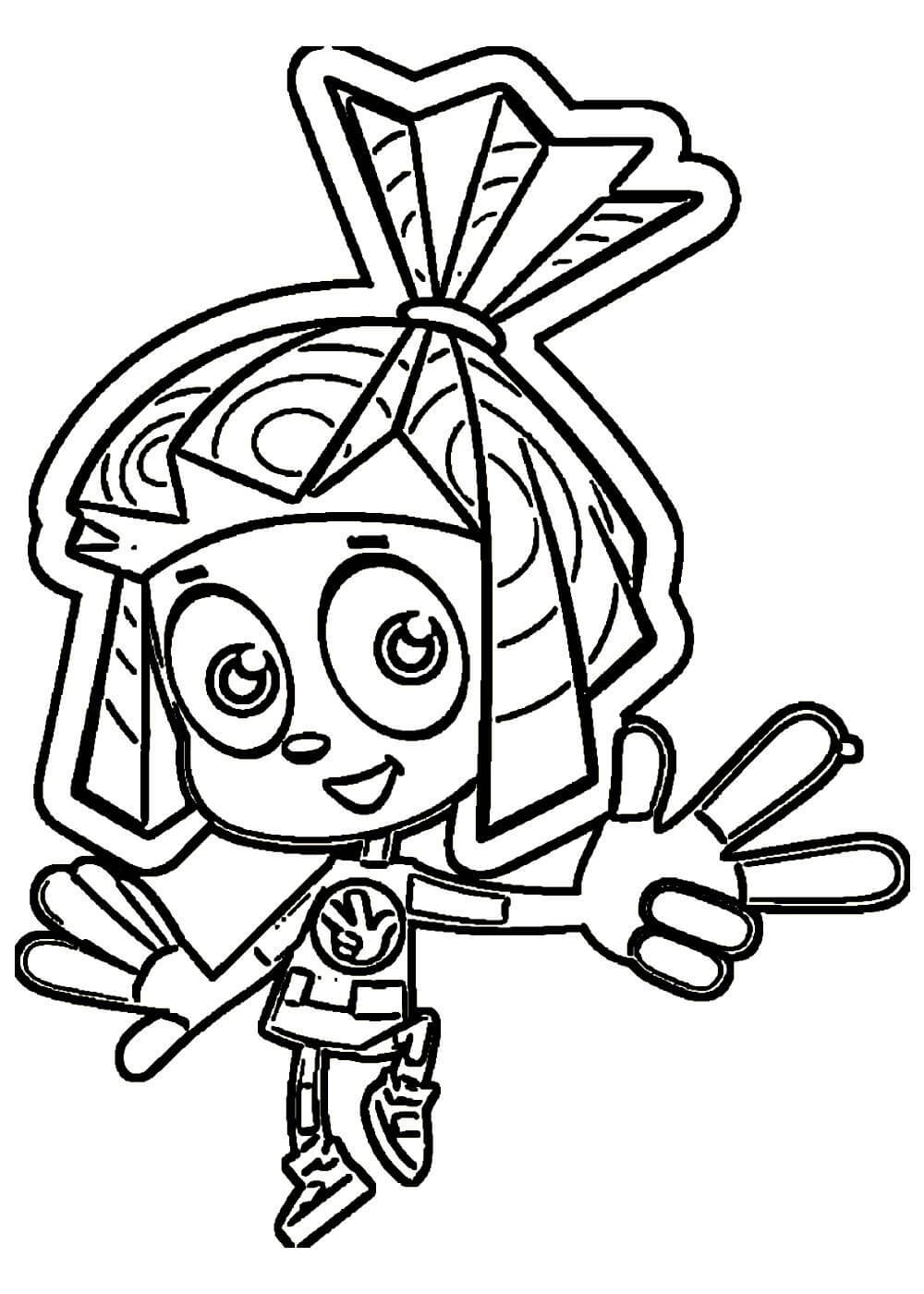 Раскраска Фиксики Файер