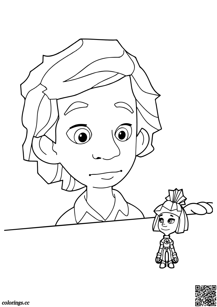 Раскраска Фиксики Верта