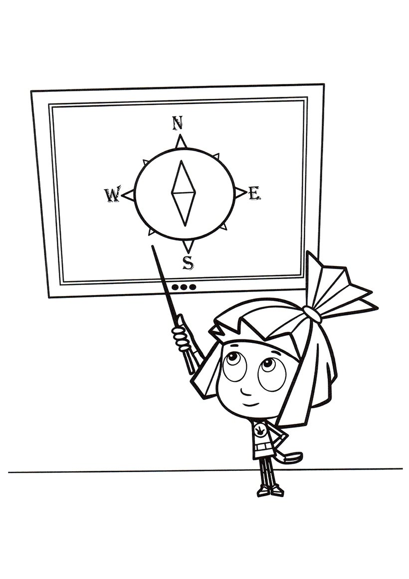 Раскраска Фиксики Дедус