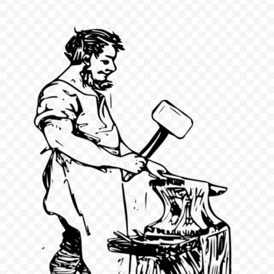 Кузнец раскраска