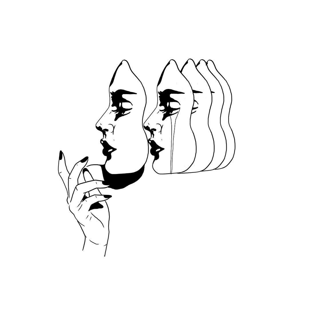 Эстетичные рисунки черно белые