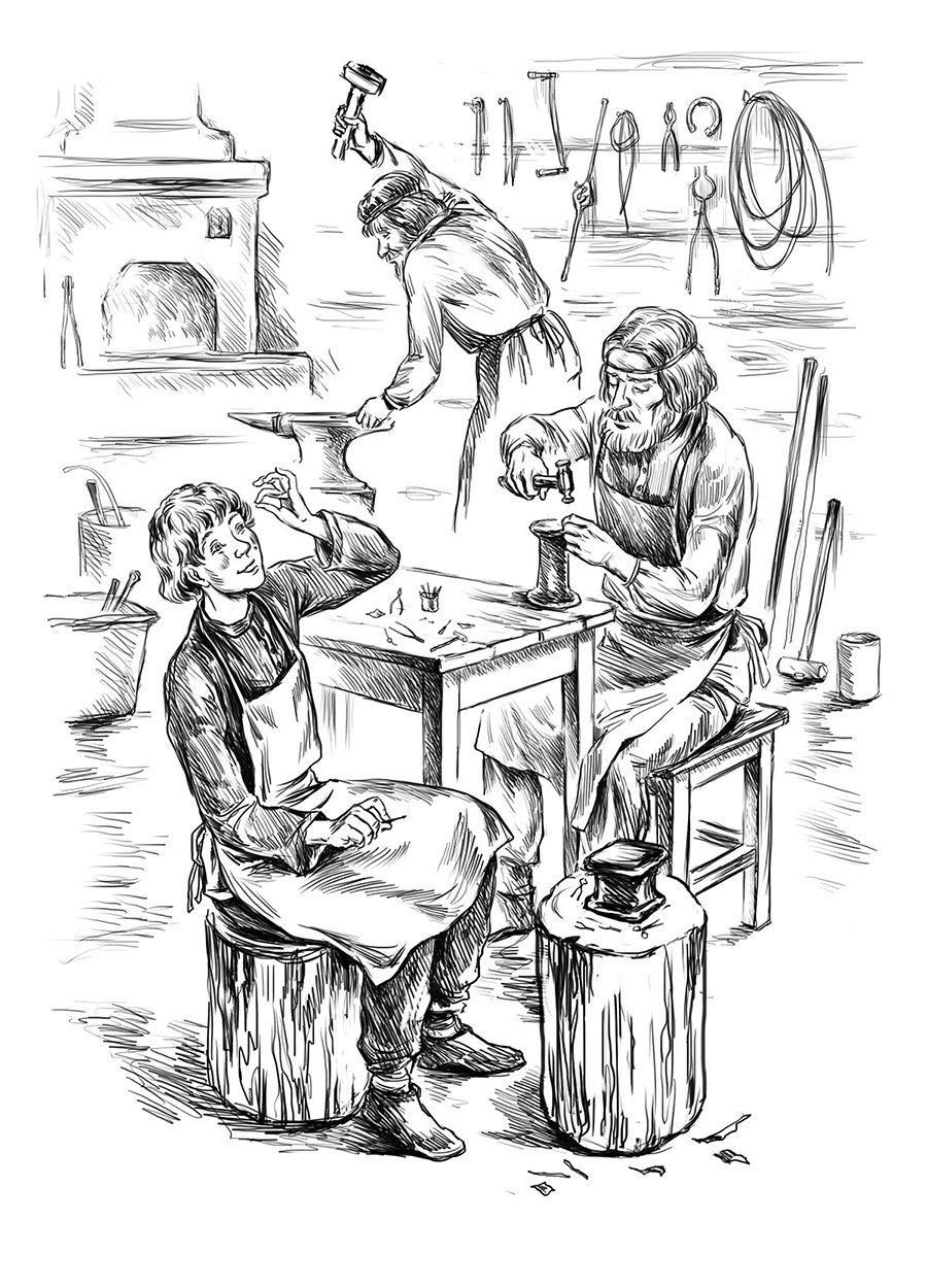 Левша Лесков иллюстрации