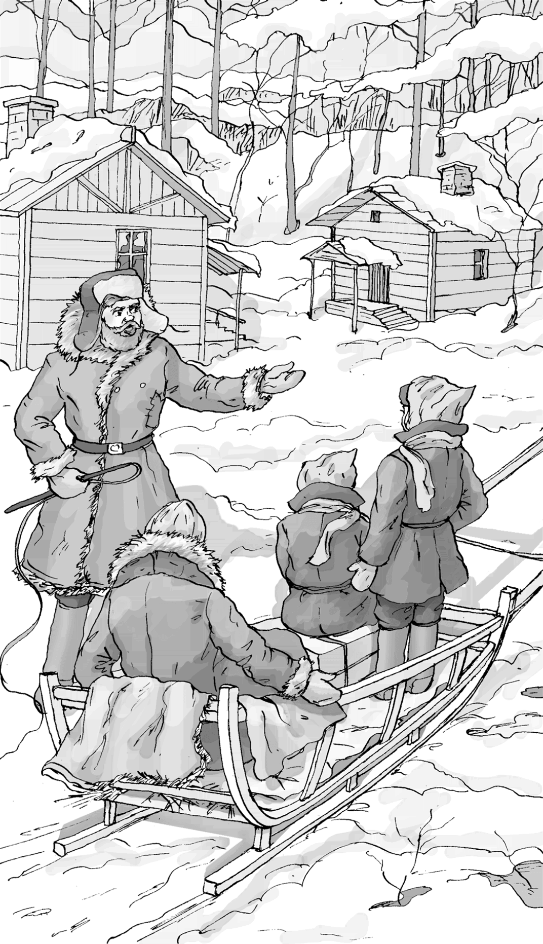 Гайдар Чук и Гек раскраска