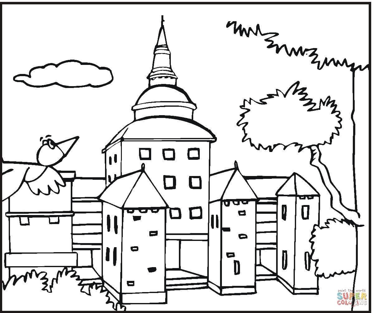 Раскраска город для детей