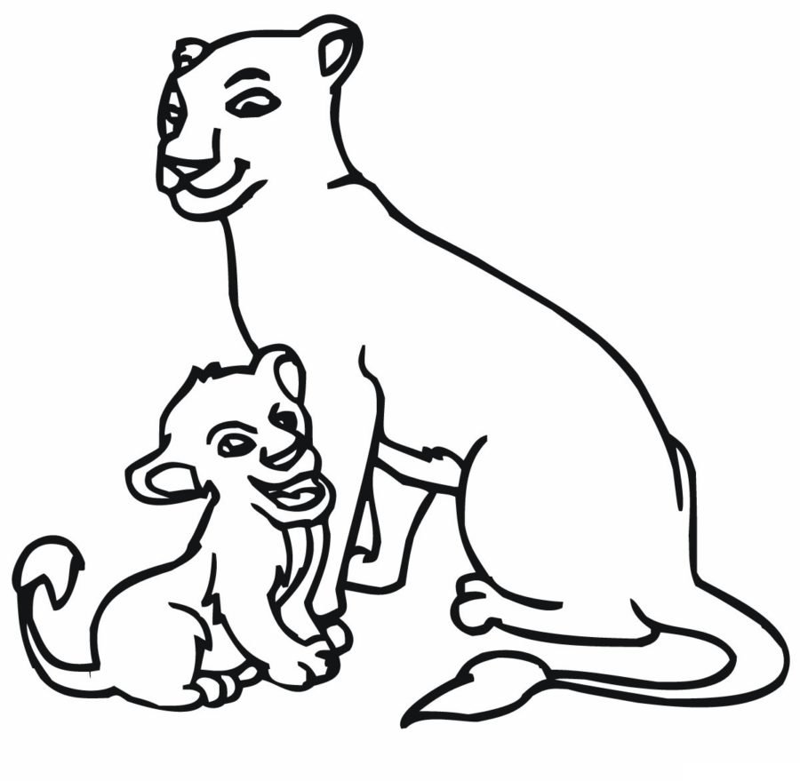 Раскраска Лесные животные