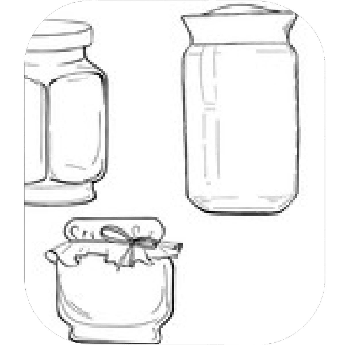 Банка с вареньем контур