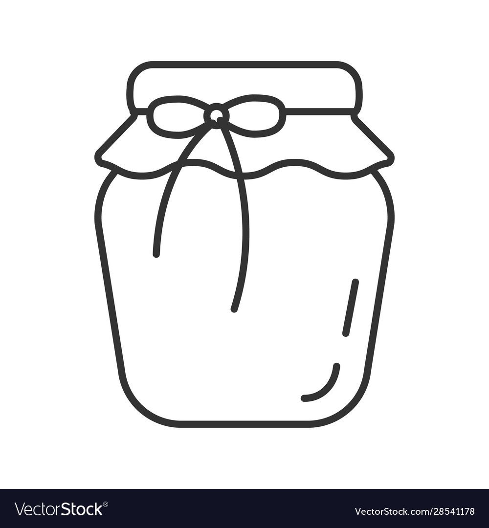 Баночка варенья раскраска